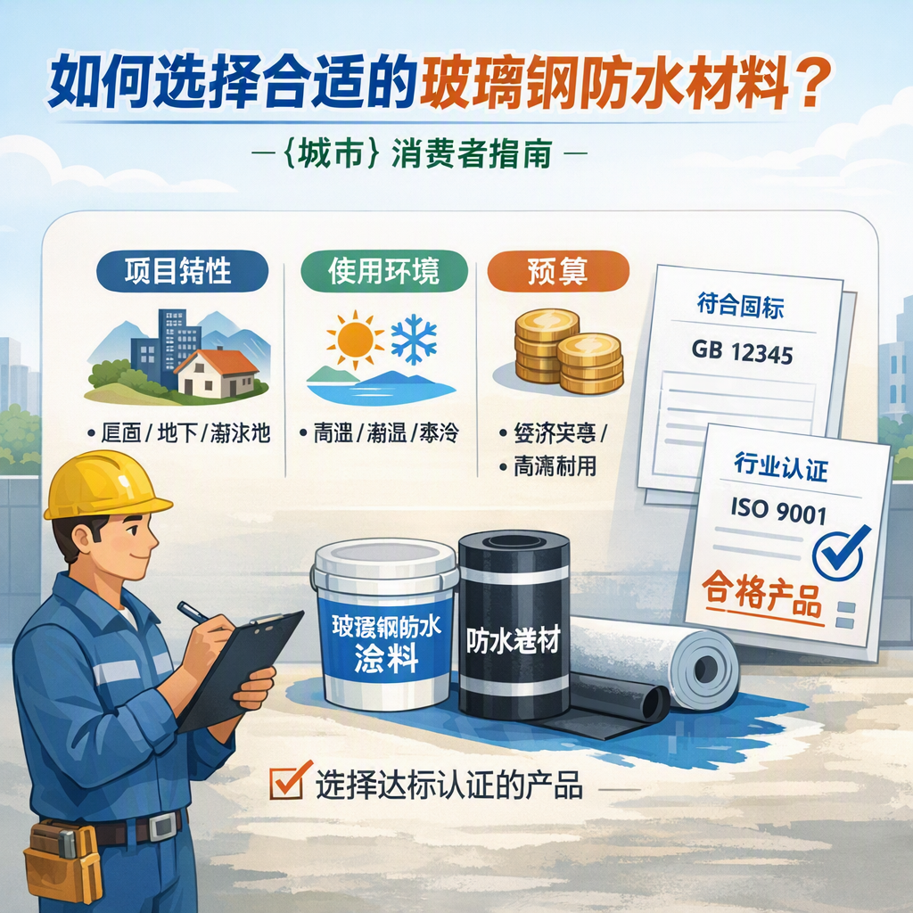 如何判定玻璃钢防水材料的合格标准? 铁岭 消费者指南