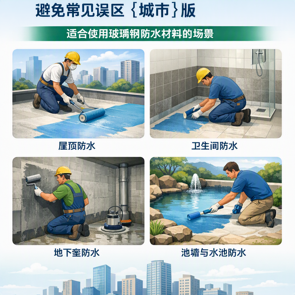 玻璃钢防水材料施工注意事项,避免常见误区 铁岭 版